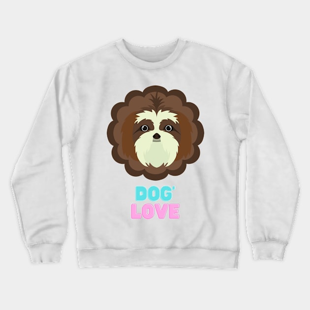 Love dogs my family Crewneck Sweatshirt by MeKong